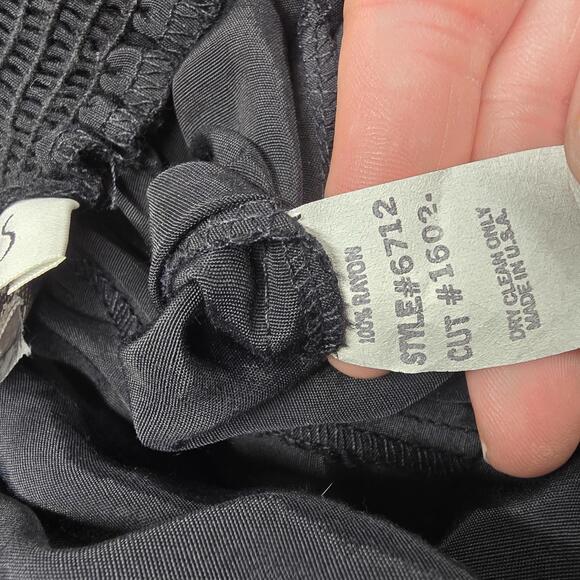 Vintage Black High Waist Wide Leg Pants Medium - Picture 5 of 5